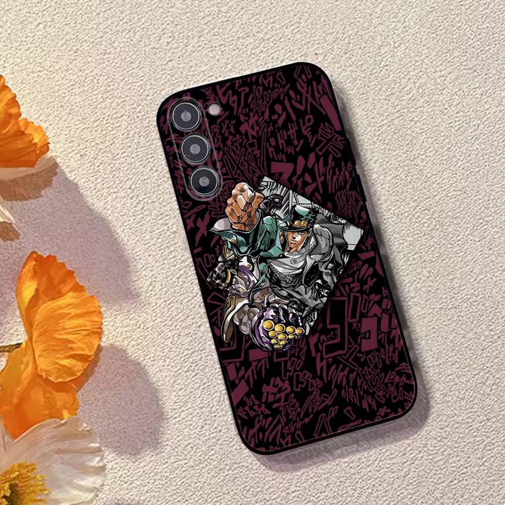 Чехол для телефона K-Kujo Jotaro Anime J-JOJO Черный силикон Мягкий Для Samsung Galaxy A73,A72,A71,A70,A53,A52,A51