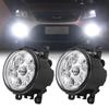 2x White Bumper Fog Light Lamp Assembly LED Daytime Running DRL For Renault Clio Duster Trafic Scenic Megane Twingo Kadja Lodgy