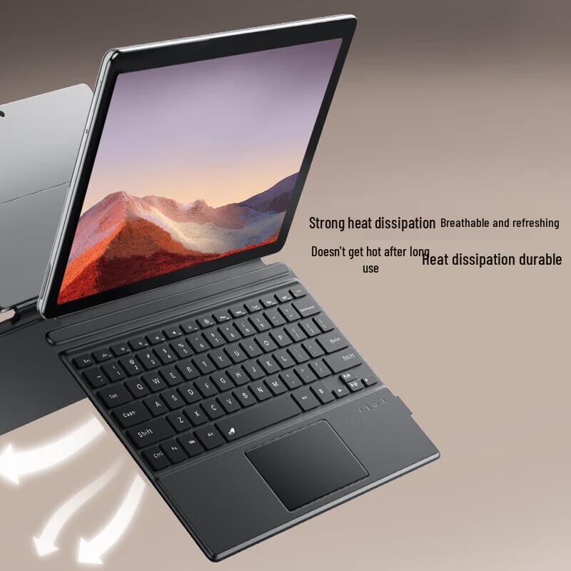 BIAZE Клавиатура Bluetooth с подсветкой 2-в-1 для Surface Go с тачпадом