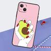 Avocado Collage Phone Case For iPhone 16 15 Pro Max 12 13 Mini 11 14 Pro Max XR 16 15 Plus 16e Cover Coque