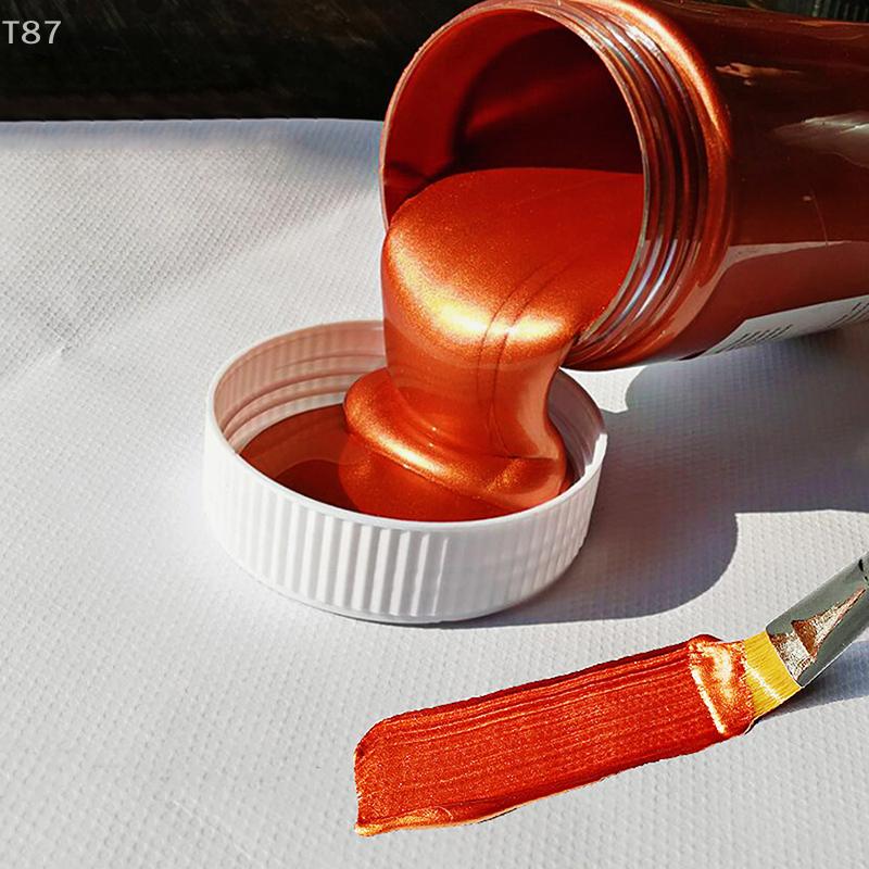 Водонепроницаемый Не выцветающий для статуарной росписи DIY Ручная роспись одежды Граффити Пигменты 100 мл Золотая краска Металлическая акриловая краска