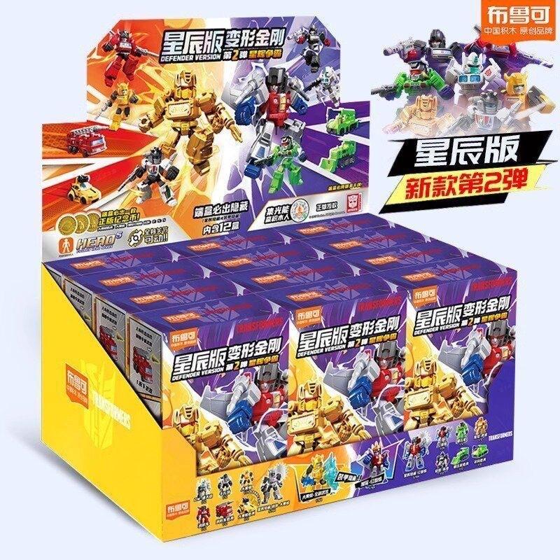 Оригинальные Трансформеры Blind box Игрушки Версия Защитника 1 2 3 Оптимус Прайм Скриммер Бамблби Строительные Блоки Фигурка Действия