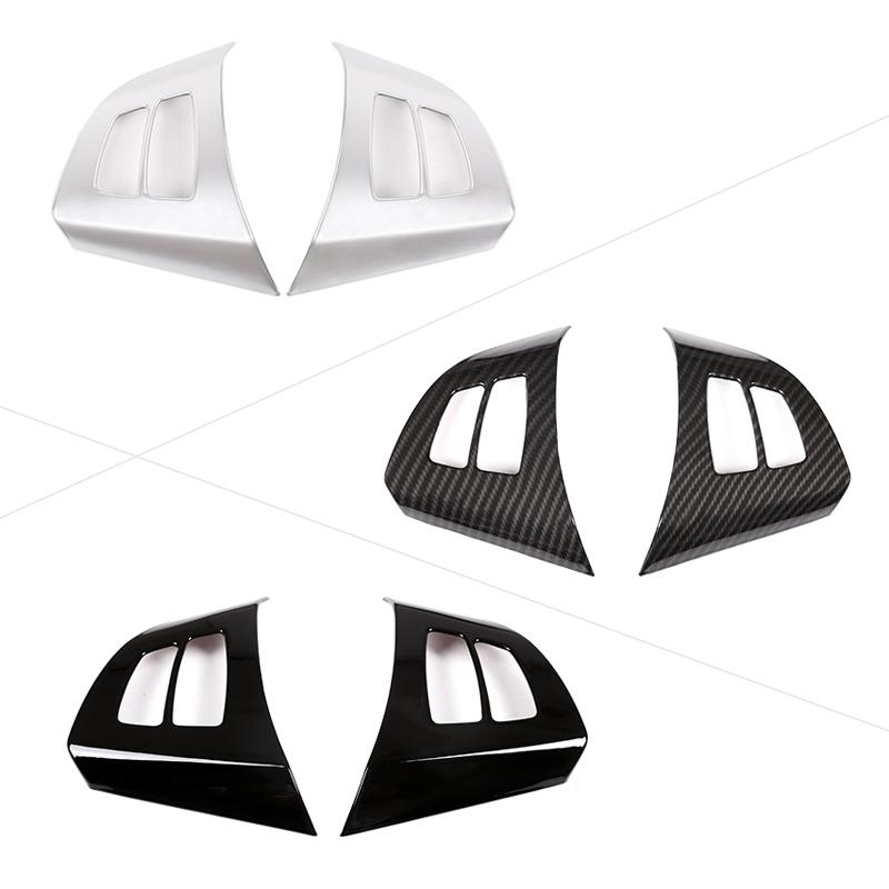 Для BMW X5 E70 2008 2009 2010 2011 2012 2013 Интерьер автомобиля Кнопка переключения на рулевом колесе Рамка из углеродного волокна Текстурный чехол