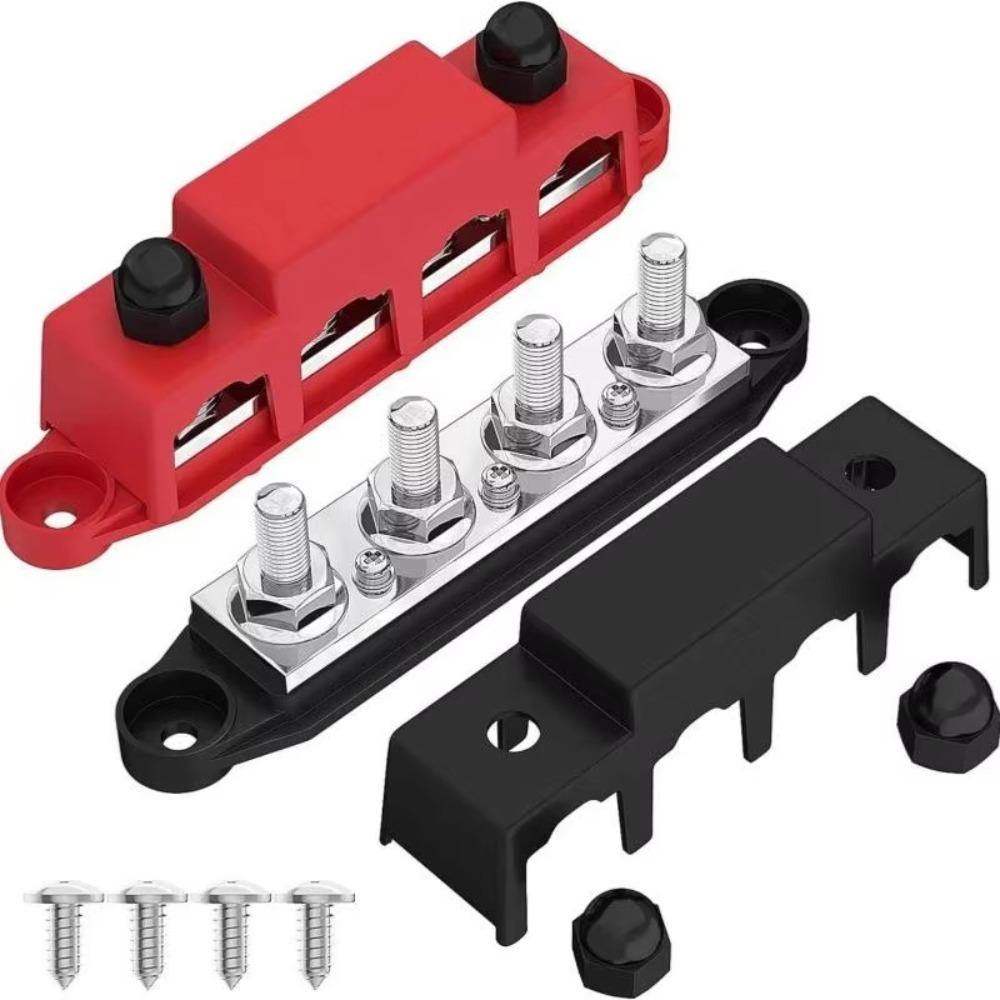 M8 M10 Studs Bus Bar Terminal 250A Battery Junction Block Power Distribution Block Boat Car RV