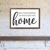 May Your Journey Always Lead You Home-1 Sign Wood Framed Sign Wall Art Plaque Sign for Home Wall Decor 16 X 20 Inch
