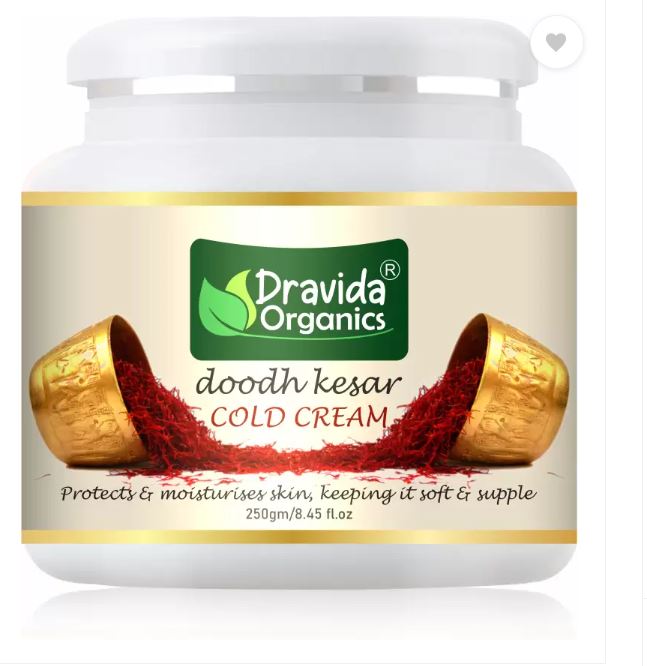 Dravida Organics Cold Cream Doodh Kesar - увлажняющий и сияющий (250 г)