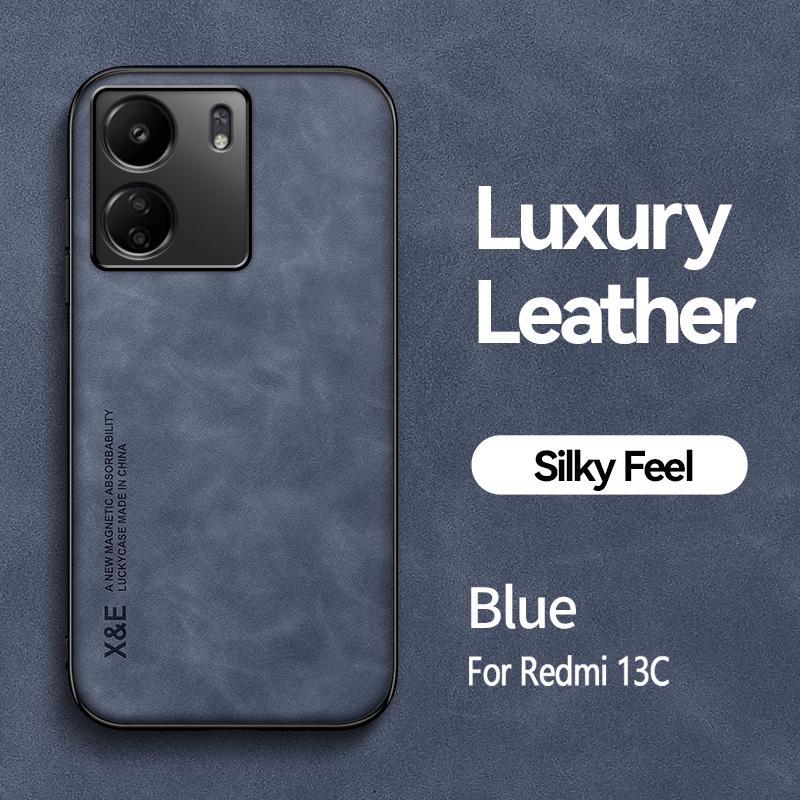 Для Redmi 13C 4G Магнитный чехол Матовый кожаный чехол Xiaomi 12C Camera Shell Противоударный чехол Redmi 10C Lana Del Rey Redmi 10X 4G