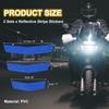 PATIKIL 2 набора светоотражающих полос Ночная высокая видимость Светоотражающая наклейка Водонепроницаемая Предупреждение о безопасности