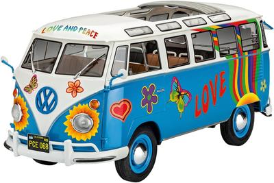 Немецкий автобус Revell Volkswagen T1 Samba Flower Power, пластиковая модель 07050 (Revell) 1/24