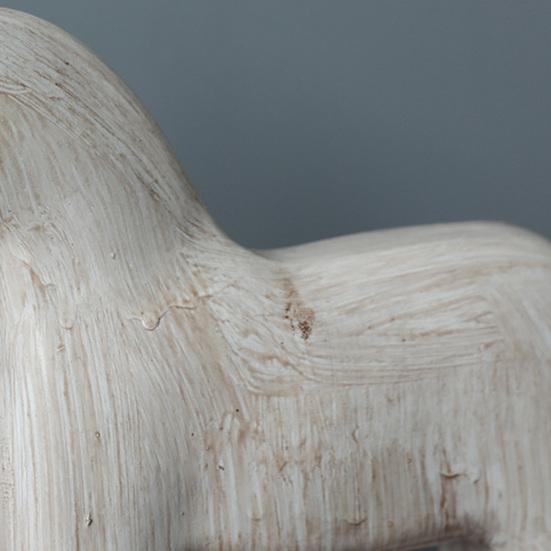 2 шт. Деревянная резьба Статуя лошади Абстрактная художественная статуэтка пони Скульптура животного Украшение для дома офиса Настольное украшение