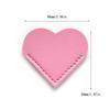15pcs Heart-Shaped Bookmarks,Durable Faux Leather Material,Multi-Color, Super Healing, Book Corner Protection,Marking Function,