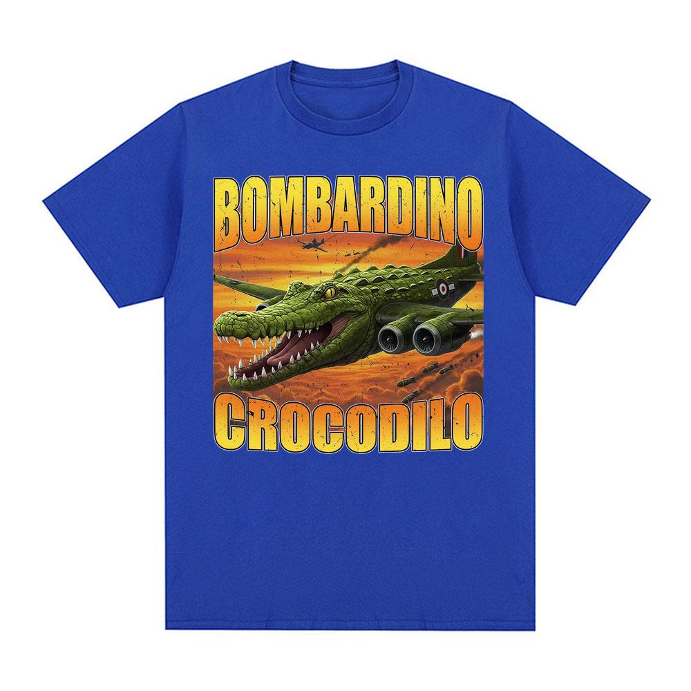 2526 BombarDINO Crocodile Fun Rotten Brain Meme Italian Tshirt Brainrot Humorous Tshirt 100 Printed Tshirt for Unisex Women