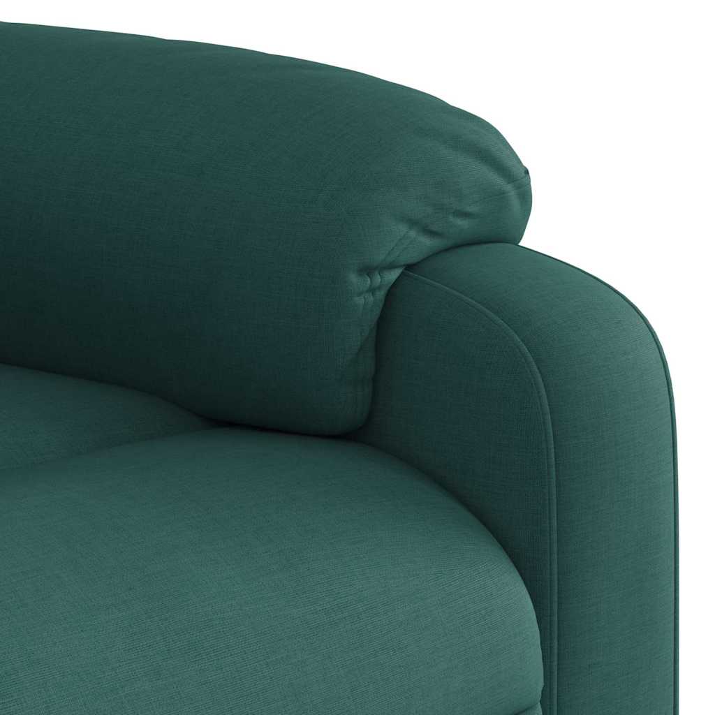 Massage Chair Dark Green Fabric