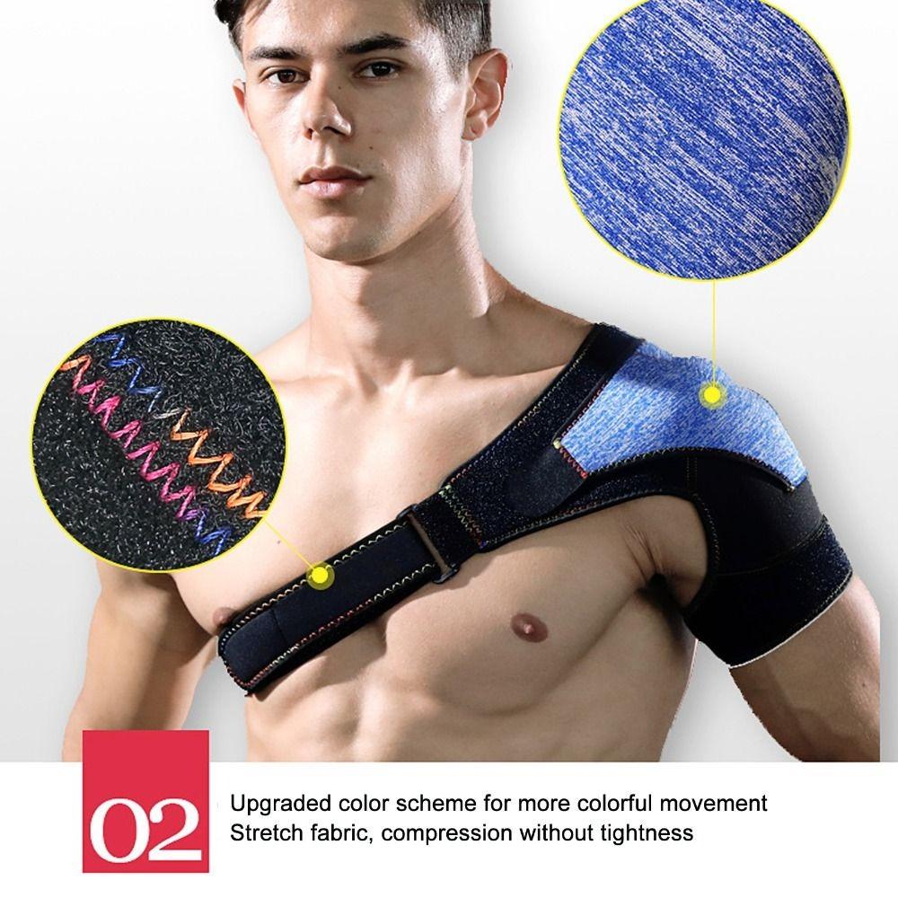 Adjustable Shoulder Support Wrap Sweat Absorbing Shoulder Protector New Shoulder Brace Unisex