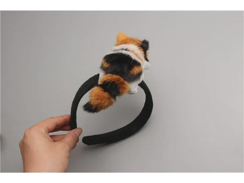 Papa Cat Kitten Headband & Hairpin Set: Playful Korean Hair Accessories for Girls