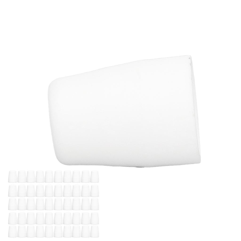 Набор из 50 шт. белых защитных колпачков для плазменного резака, стабильная работа, прочные расходные материалы для плазменной резки