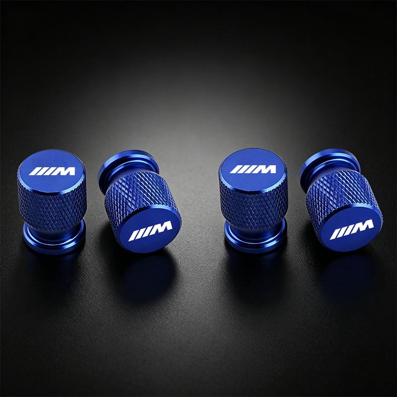 4Pcs Aluminum Car Wheel Tire Valve Caps Tyre Rim Stem Covers Airdust Waterproof For BMW G20 G38 F20 F39 F48 E46 E60 E36 E39 E70 CD0
