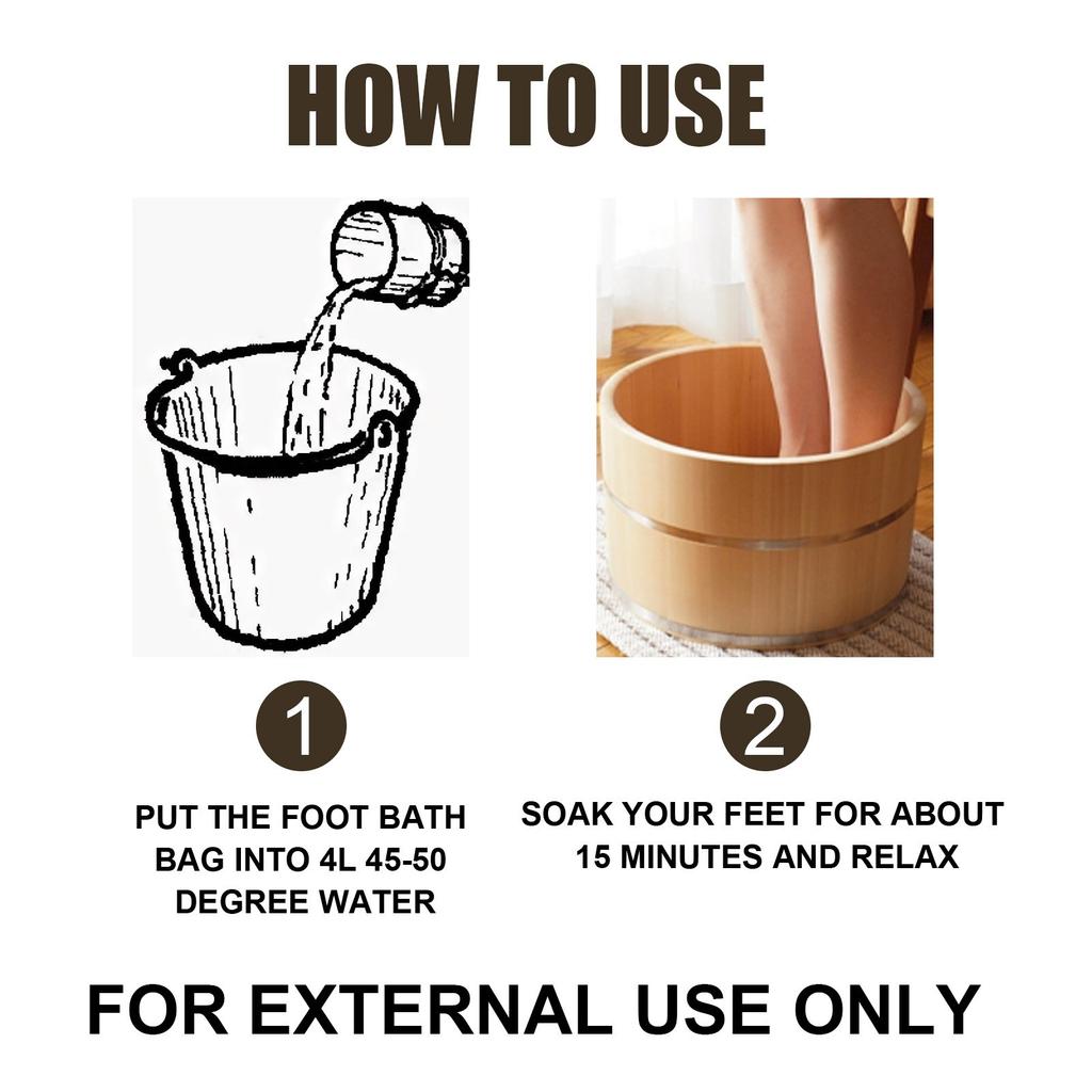 Sugar Control  Foot Bath Bags, Sugar Control  Healthy Foot Bath Spa Soak Natural Safe And Easy To Use10pc