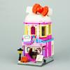 LOZ 1629 City Street Cosmetics Shop Store Beauty Salon Architecture DIY Mini Blocks Bricks Building Toy for Children Gift No BoX