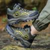 Classmate 2025 leather surface outdoor claw hook non-slip mountaineering hiking snow sports shoes medium and older children's warm rotating buckle