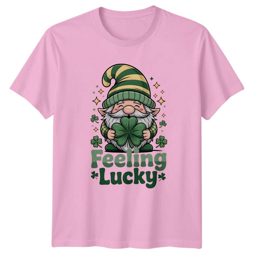Feeling Lucky TShirt Gnome Shamrock St Patricks Day Gift For Him And Her