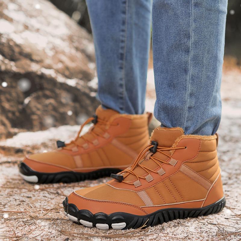 Winter Waterproof Snow Boots Women's Cold-proof Cotton Shoes High-top Outdoor Velvet Sports Shoes Barefoot Winter Shoes