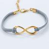 Fashion Symbol 8 Word Leather Rope Bracelet Personality Universal Bracelet Jewelry