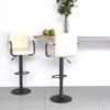 VidaXL Bar Stools 2 Pcs Cream Fabric