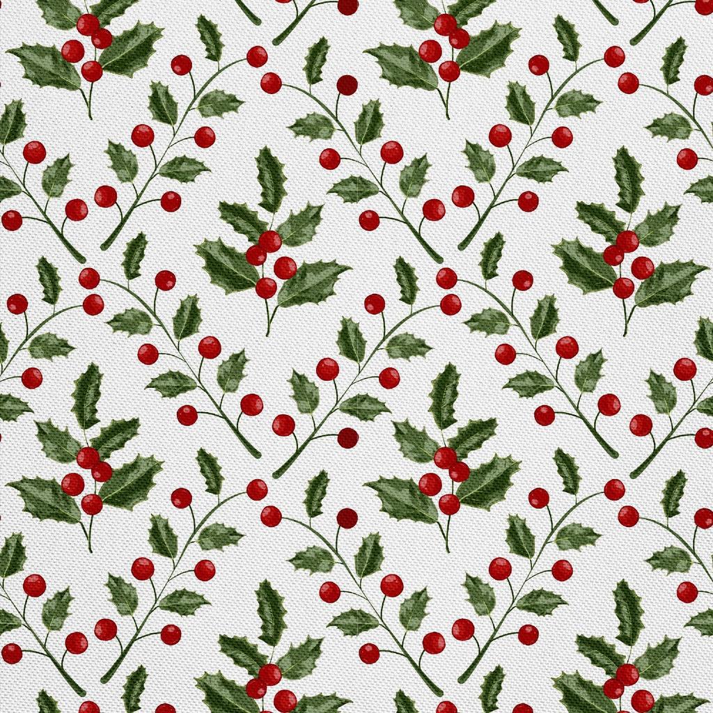 Outdoor Dekostoffe Oxford - Motiv Stechpalme Beeren