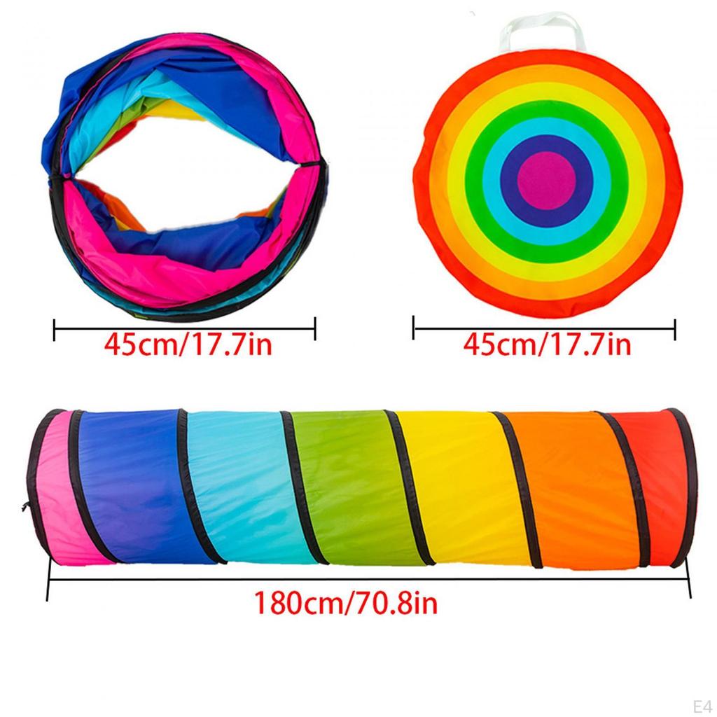 Kids Play Tent Crawling Tunnel, Foldable Dogs Tunnel Tent, for Toddlers Indoor Outdoor,
