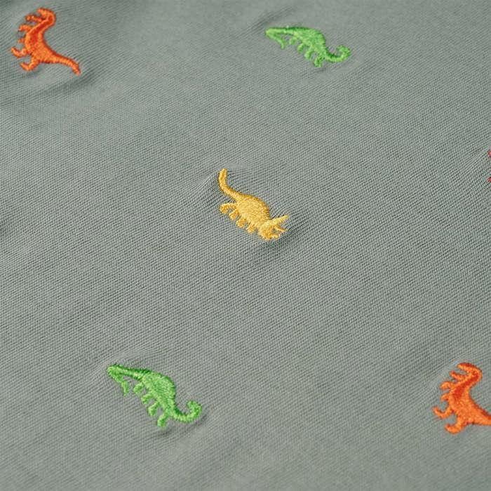 T-shirt pour enfants avec manches courtes kaki 92/104/116/128/140