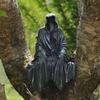 New Reaping Solace The Reaper Sitting Statue Gothic Desktop Resin Black Sculptures For Home Decoration Ornament