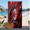 Пляжное полотенце с принтом AC Milan, быстросохнущее, мягкое, портативное, большое, прямоугольное, пляжное покрывало для путешествий, бассейна