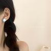 Корейские серьги-гвоздики с цветами конфетных цветов: Милые, Модные и Универсальные Украшения для Женщин