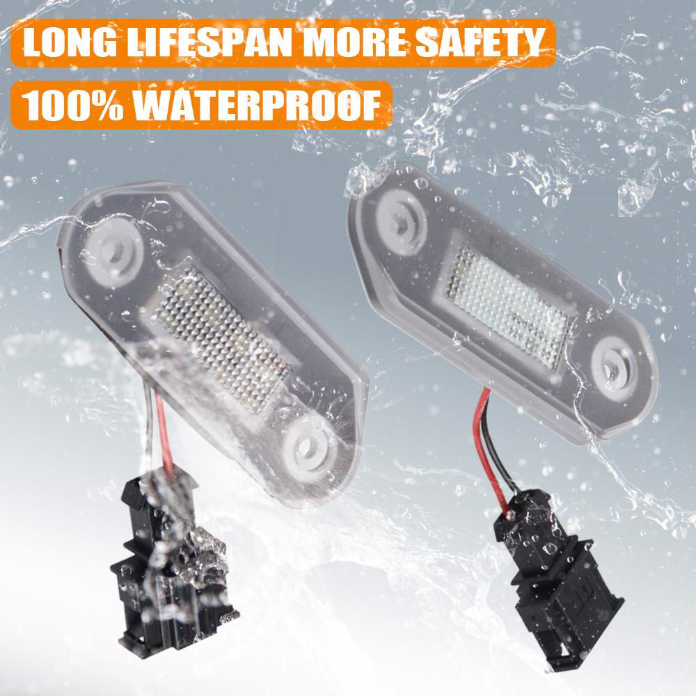 For VW Golf 3 Variant Jetta 3 Vento A3 Gol 2/3 Car Illumination Licence Plate Lamp for Skoda Octavia I 1U LED Number Plate Light