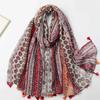 Autumn Fashion Bohemina Aztec Floral Tassel Viscose Shawl Scarf Lady High Quality Wrap Pashmina Stole Bufandas Muslim Hijab