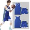 Mens Basketball Jersey Set Sleeveless Quick Dry Sports Uniform Team Vest Shorts