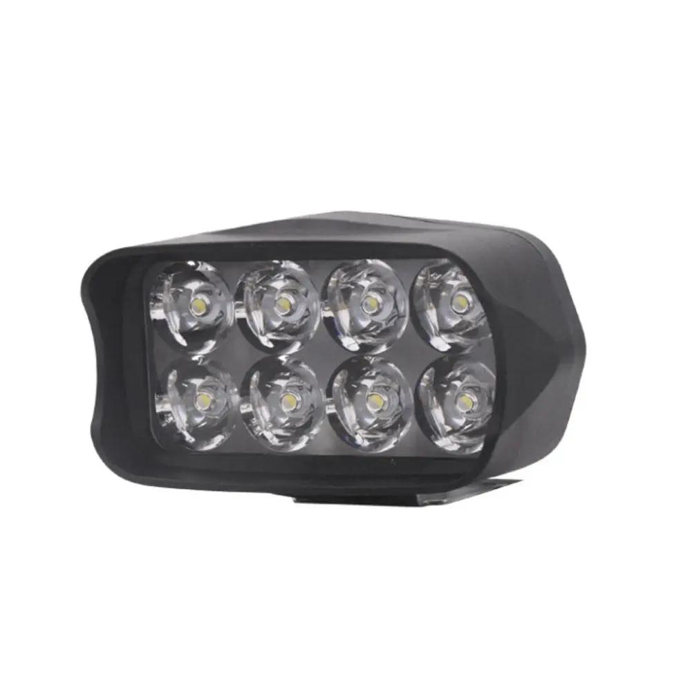 Motorcycle Car Super Bright 8 LED Light Headlight Spotlights 12V Work Light Headlamp Waterproof Off-road Light Fog Vehicles X0A5