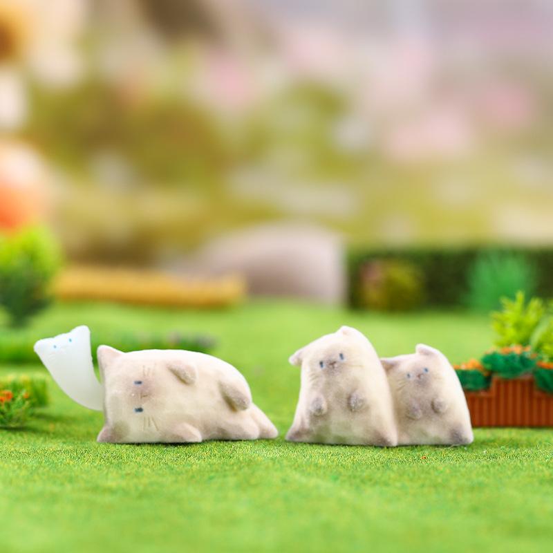 Мультяшный домашний кот Pai Серия эмоций Мини Флокированная Слепая коробка Модные игрушки Настольное украшение Аниме модель Таинственная коробка Подарок-сюрприз