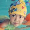 Comfortable Kids Swim Caps Cartoon Children's Cartoon Caps New Baby Ear Protector Calico Swim Cap