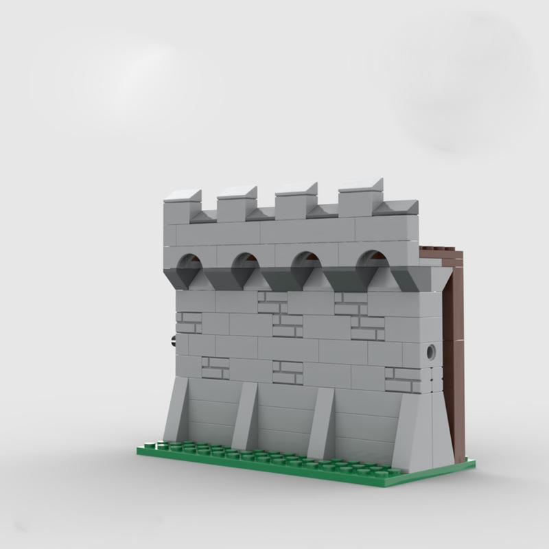 Medieval Castle Building Block Ancient City Walls City Gates City Sentry Towers Compatible With Small Particle War Scenes