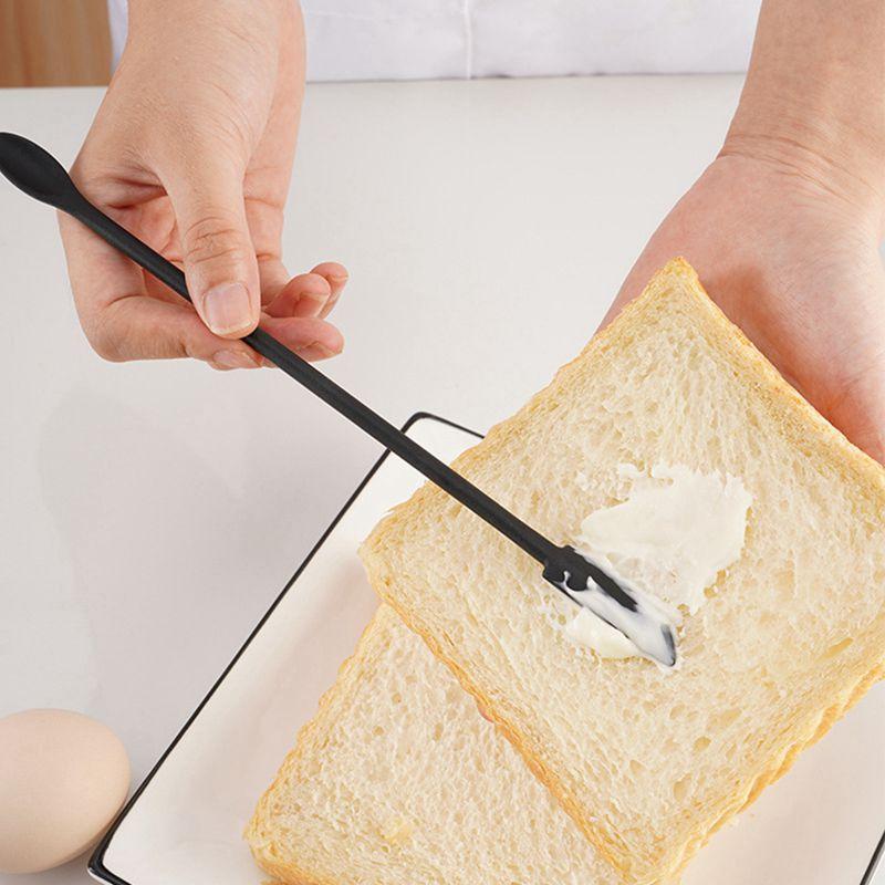 Универсальный силиконовый скребок с двойной головкой, расширенный набор косметических бутылок с небольшими царапинами, ножницы для соуса, мазка, джема, 3 комплекта