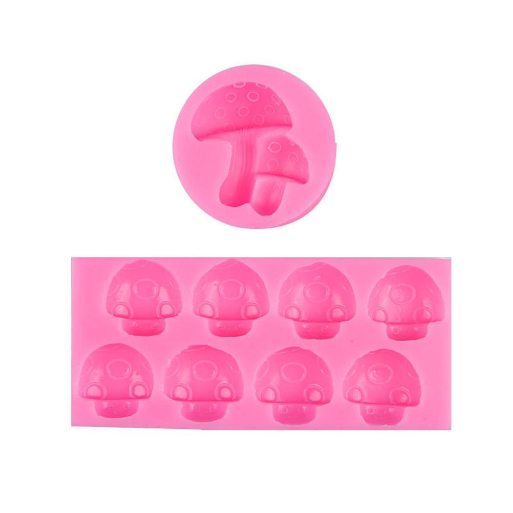 Множественное моделирование грибов, украшение леса, жидкая силиконовая форма, инструменты для помадки, мультфильма, феи, торта