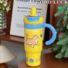 Бутылка для воды милый питомец термос Биг Мак стакан с трубочкой стакан для воды высокая ценность большая емкость ледяной стакан