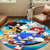 hedgehog Adventure Speed And Colors Round Rug for Livingroom,Bedroom, Palyroom, Chair Rug, Area rug, Circle Carpet, Large Size Fan Christmas gift