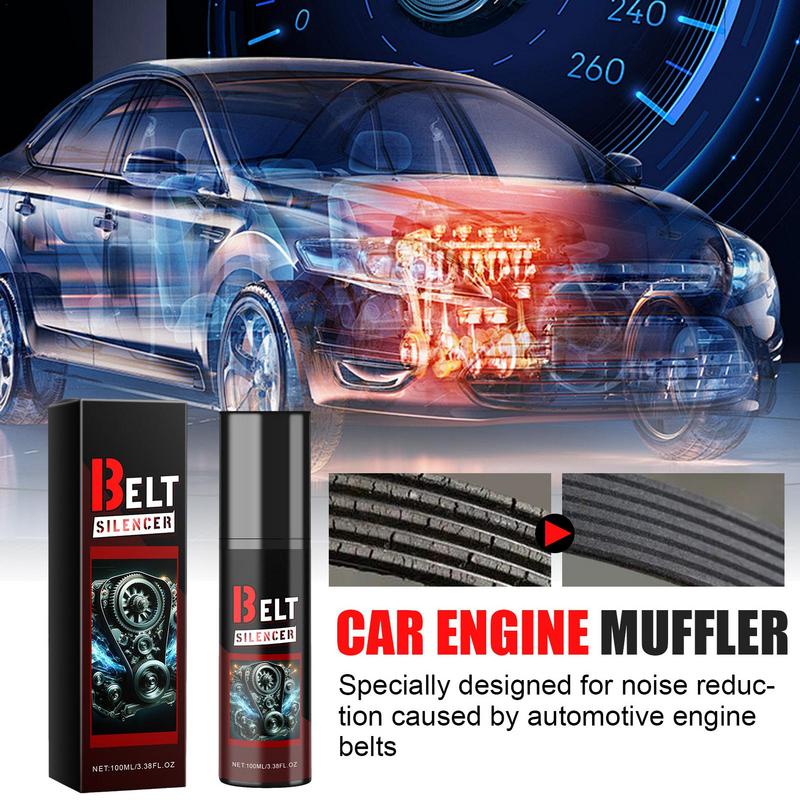 Спрей для защиты от шума ремня автомобиля 100 мл, смазка и защита от шума ремня, спрей для защиты ремня двигателя автомобиля, глушитель ремня, спрей для ремней