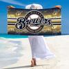 Пляжное полотенце Milwaukee Brewers, Большое мягкое быстросохнущее полотенце для пляжа, кемпинга, плавания