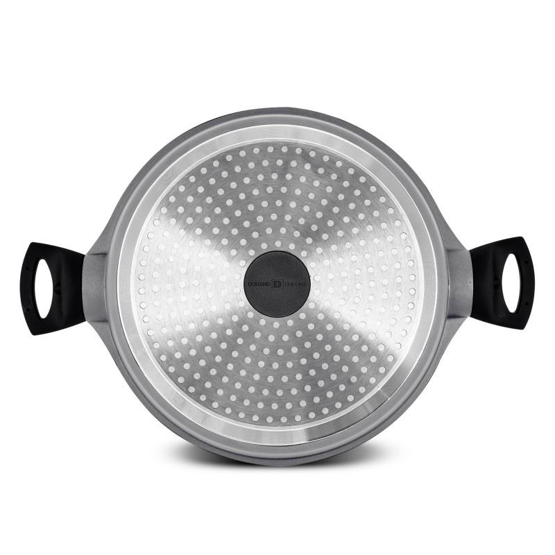 Сотейник из литого алюминия 28 см с крышкой Chambord Титан FT28TFI Durant Dupont