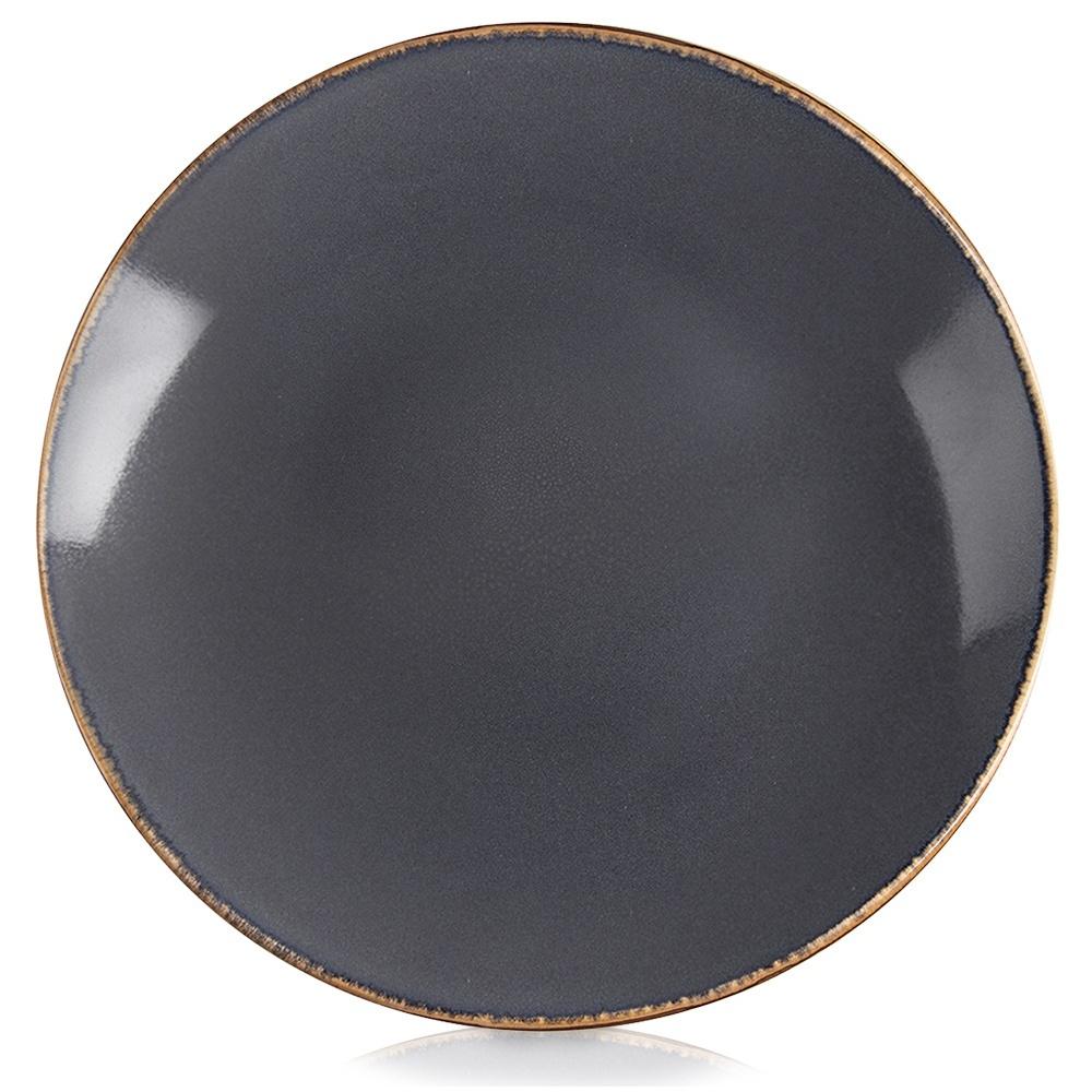 GLAZE gray ceramic dinner plate 27 cm