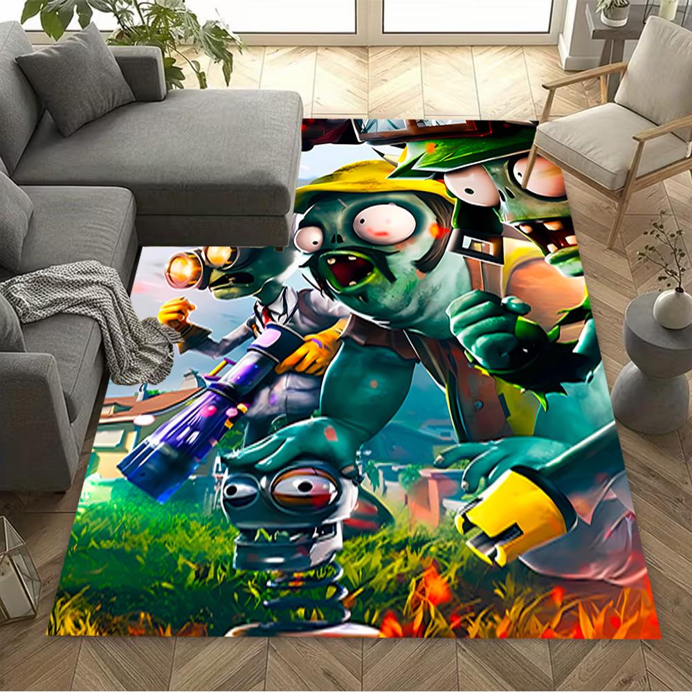 Plants Vs Zombies 2: Garden Warfare Area Rug Design for Living Rooms Outdoor Dormitory Hallway Anti-slip Rug Decorate Offices